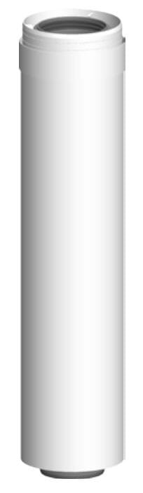 ATEC Abgas Rohr konzentrisch kürzbar 955 mm DN 60/100 Abgasrohr