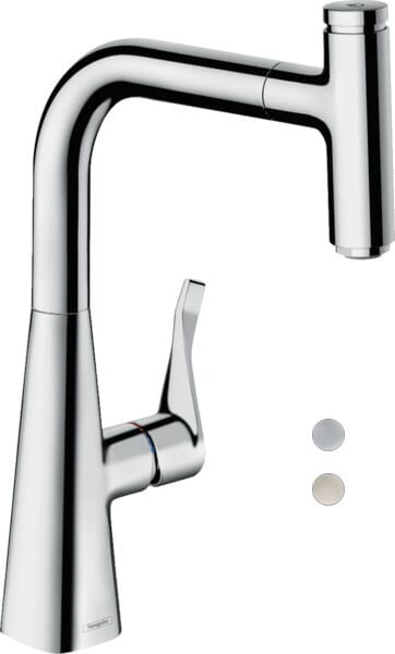 Hansgrohe Metris Select M71 Einhebel-Küchenmischer 240 mit Ausziehbrause und sBox