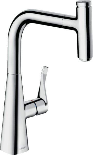 Hansgrohe Metris Select M71 Einhebel-Küchenmischer 240 mit Ausziehbrause und sBox