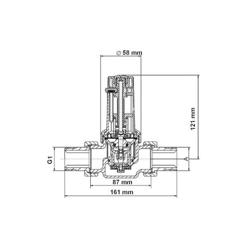 Syr Druckminderer 315 1 Zoll DN 25 Einstellbar von 1,5 – 6 bar mit Verschraubungen