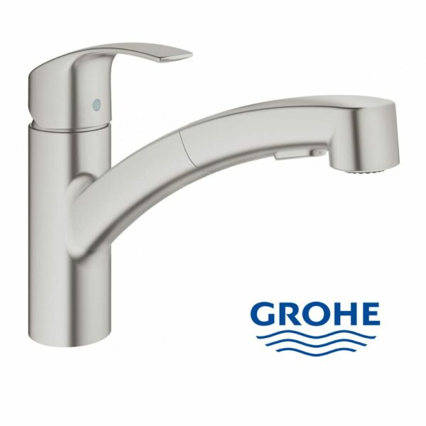 Grohe Eurosmart Küchenarmatur | herausziehbare Spülbrause