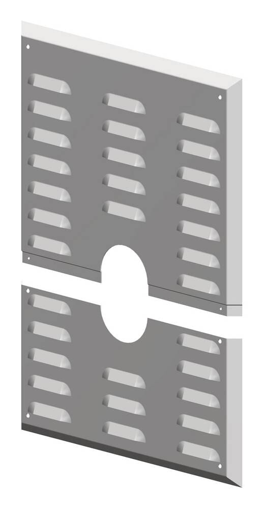 ATEC Abgas Wandblende 280 x 350 mm mit Hinterlüftung DN 60 Abgasrohr