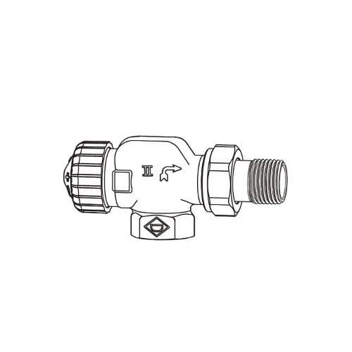 Heimeier Thermostat-Heizkörperventil V-exakt II 1/2 Axialform