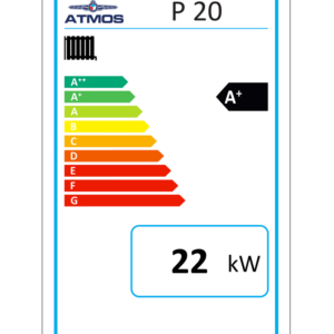 Atmos Pelletheizungsanlage P-5 / Pelletkessel P20 22 kW Puffer PAW 800 Liter