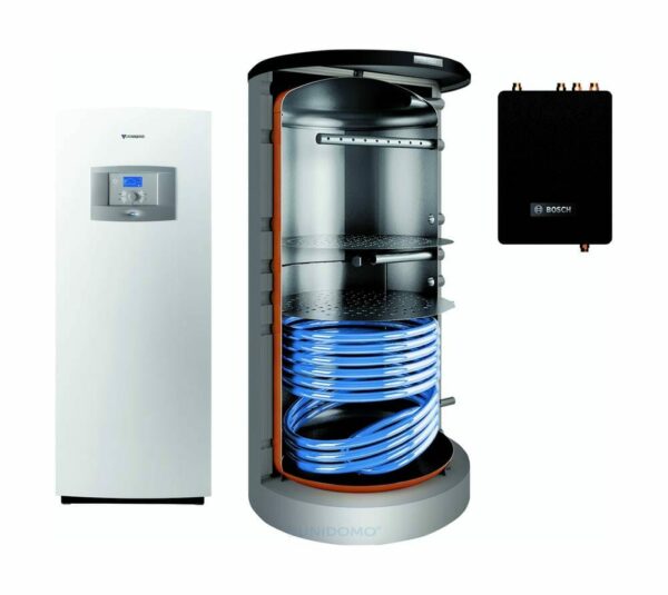 Bosch Wärmepumpen-Systempaket JUPA STE16 STE 100-1, FF 27S, BHS 750-6ERZ1B, CS200