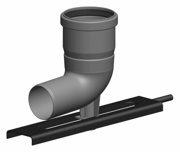 ATEC Abgas Schachteinführung mit Auflager D60/DN80 Abgasrohr