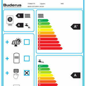 Buderus Logaplus-Paket W60 GB192-25iT150 w RC310 1HK oben