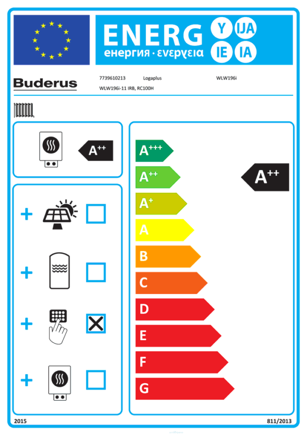 Buderus Logaplus-Paket WLW196 iIR-8 S WLW196i-11 IRB 1HK