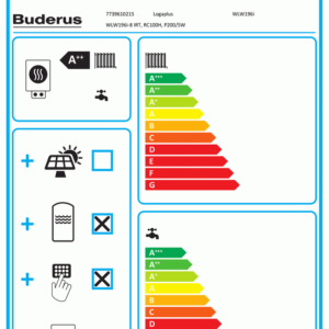 Buderus Logaplus-Paket WLW196 iIR-9 WLW196i-8 IRT190 1HK P200/5 W