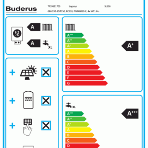 Buderus Logasys Systemlösung SL136 GBH192-15iT150S weiss PNR400,4xSKT1.0,RC310