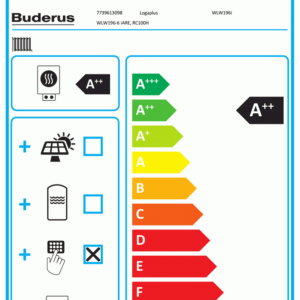 Buderus Logaplus WLW196 iAR-3 WLW196i-6 ARE 1HK SH290 RS-B