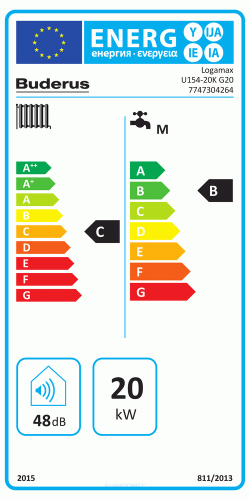 Buderus Logamax Heizwert-Kombitherme U154-20K / 24K