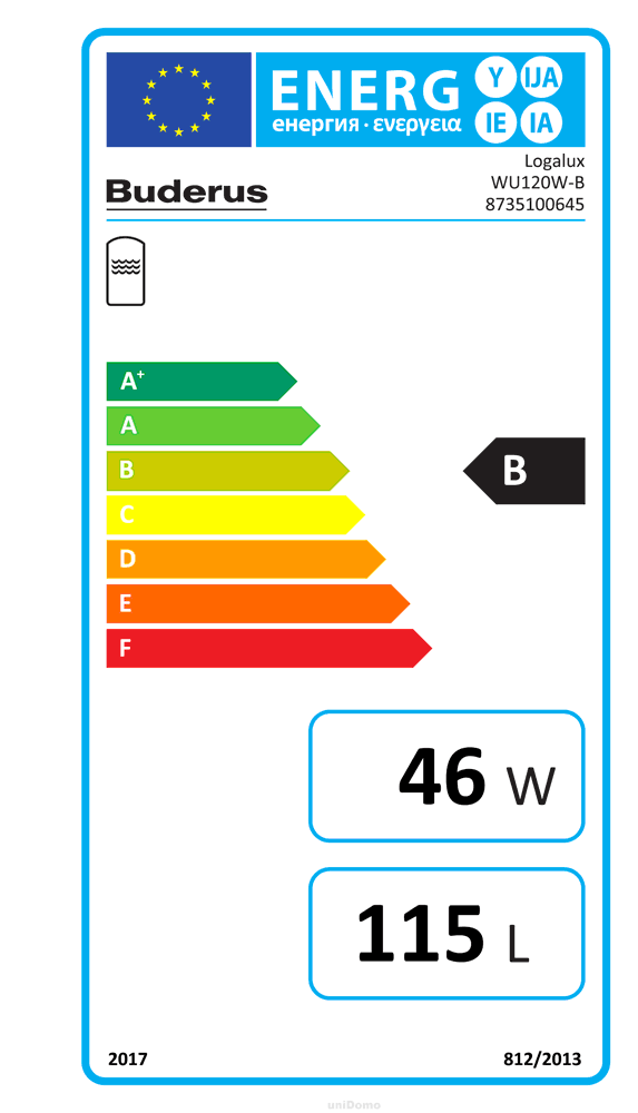 Buderus WU120W-B 120 Liter Warmwasserspeicher