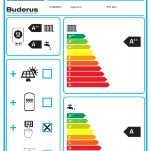 Buderus Sole/Wasser-Wärmepumpe WPS 10K-1 + Warmwasserspeicher