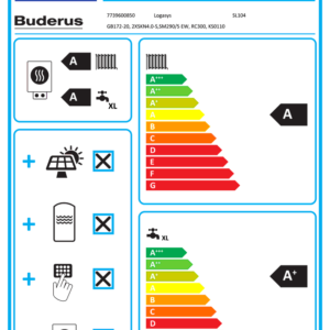 Buderus GB172 20 kW Heizung Brennwert Gastherme mit Solaranlage + Solarspeicher