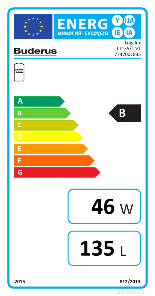 Buderus LT135/1 135 Liter Warmwasserspeicher / Brauchwasserspeicher
