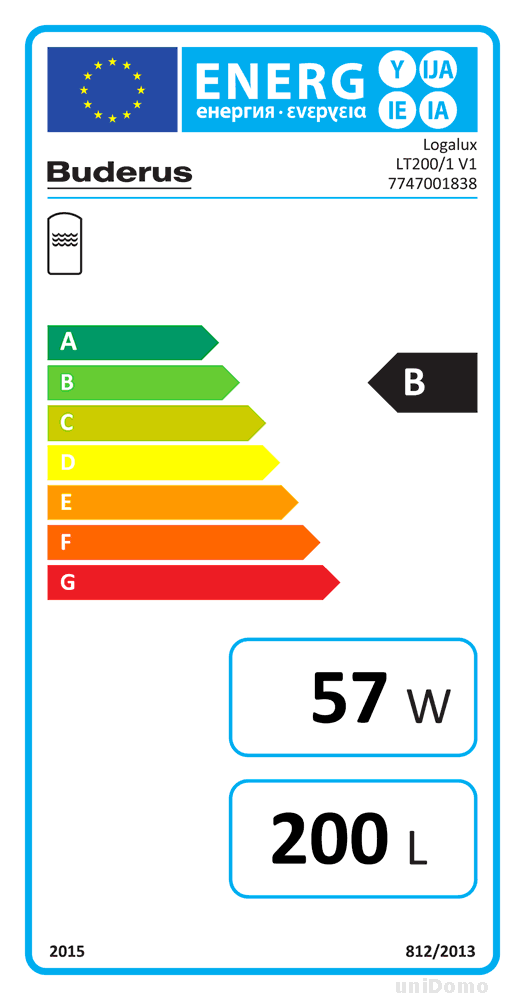 Buderus LT200/1 200 Liter Warmwasserspeicher / Brauchwasserspeicher