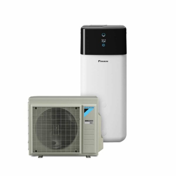 Daikin Luft-Wasser-Wärmepumpe Altherma 3 R ECH2O 4/6/8 kW und 300/500 Liter Speicher