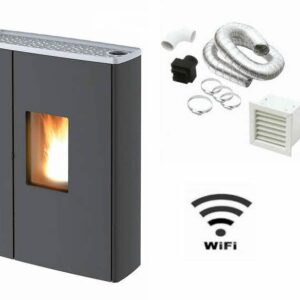 MCZ flacher Pelletofen Doc Comfort Air 8,8 kW Luftkanalisierung in andere Räume Wi-Fi