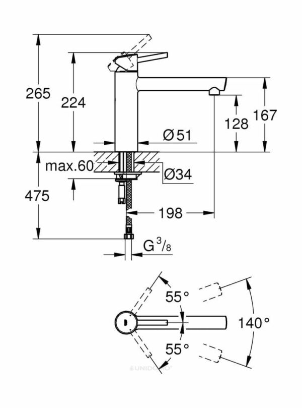 Grohe Küchenarmatur Concetto mittelhoher Auslauf