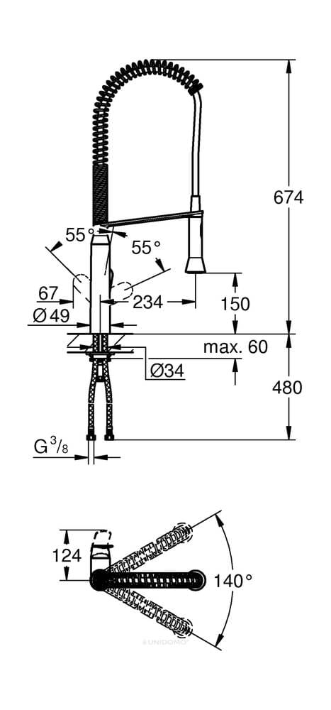 Grohe K7 Küchenarmatur / Einhebel-Spültischbatterie