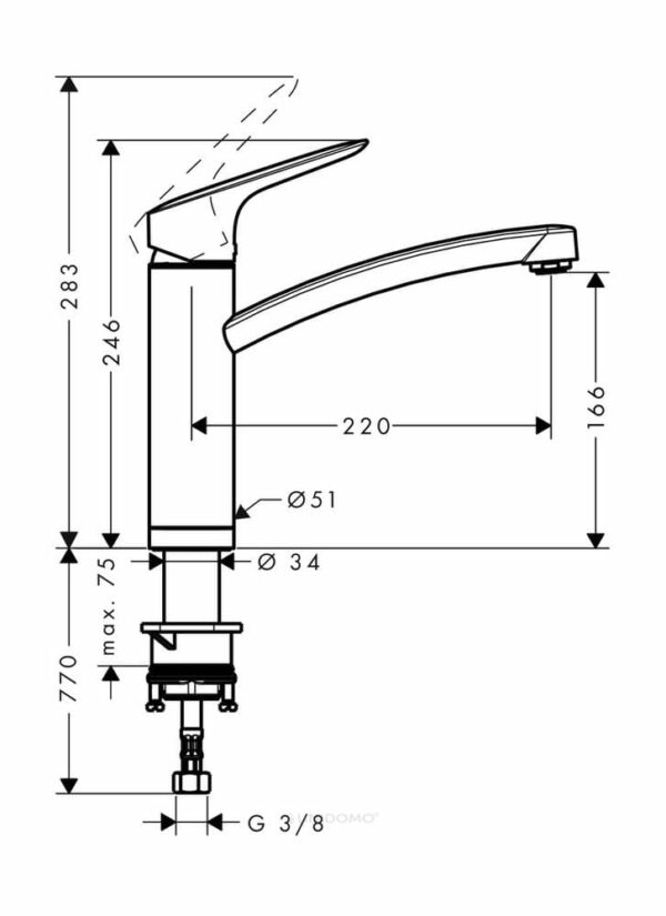 Hansgrohe Küchenarmatur 160 Logis Schwenkauslauf chrom