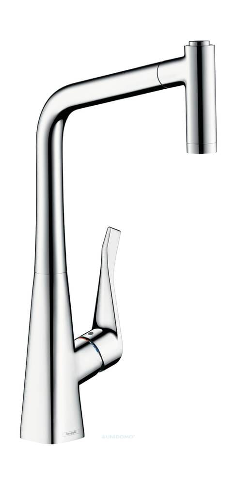 Hansgrohe Spültischmischer 320 Metris edelstahl-optik mit Ausziehbrause