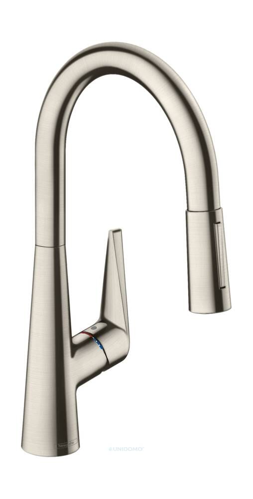 Hansgrohe Küchenarmatur 200 mit sBox Ausziehbrause M5116-H200ST edelstahl-optik