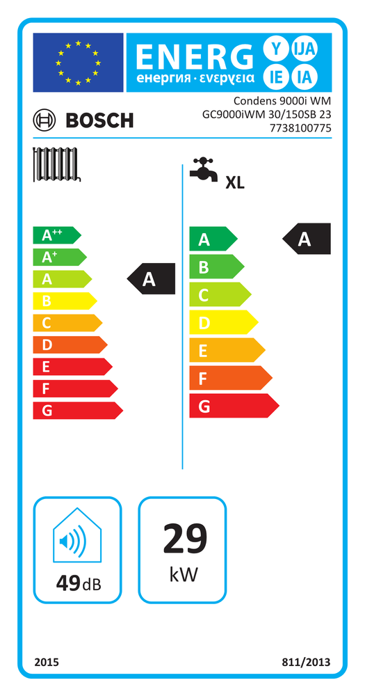 Bosch Gas-Brennwertgerät Kompaktmodul Condens GC 9000i WM 30/150 SB 23