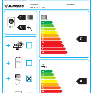 Bosch Gas-Heizwert-Systempaket JUPA ZWRKE02 ZWR 18-7 KE 21 CR100