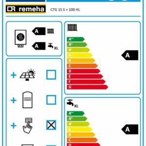 Remeha Paket mit Gas-Brennwert-Heizung Calora Tower 15 S und Schichtladespeicher