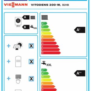 Viessmann Paket Gasbrennwerttherme Vitodens 200-W 11/19/25/32 kW und 10,04 qm Solarpaket