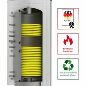 Solarbayer Schichtleit-Pufferspeicher SLS-2500-2S-Plus patent. SLS-System