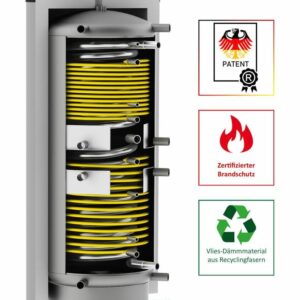 Solarbayer Hygiene-Schichtladespeicher HSK-SLS 500 Liter 2 Wärmetauscher ISO B1