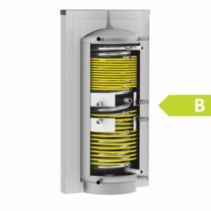 Solarbayer Hygiene-Schichtladespeicher HSK-SLS-1250-Plus Edelstahlwellrohr