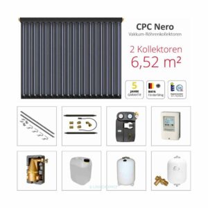 Solarbayer CPC NERO Solarpaket 2 – Z Fläche m2: Brutto 6,52 / Apertur 5,66