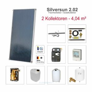 Solarbayer Silversun Solarpaket 2 Fläche m2: Brutto 4,04 / Apertur 3,66