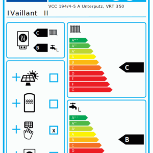 Vaillant Gastherme atmoTEC plus VC 194/4-5 A E Heizwerttherme + Zubehör