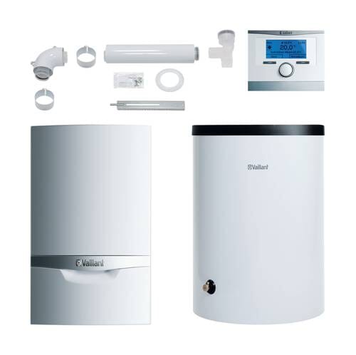 Vaillant Paket 1.546/5 ecoTEC plus VC 206/5 E VRC 700/6 VIH R150 Luft-/Abgas starr