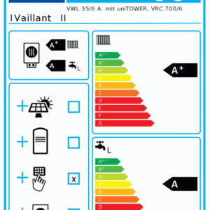 Vaillant Luft/Wasser Wärmepumpe aroTHERM plus VWL mit uniTOWER plus VIH QW