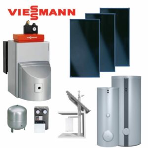 Viessmann Vitorondens 200-T Öl-Brennwertkessel mit Kollektoren & Zubehör