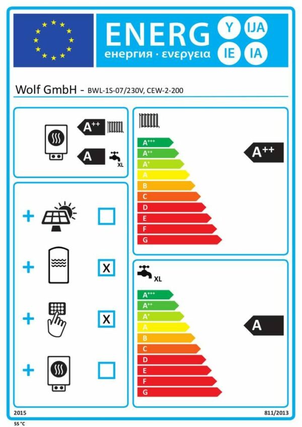 Wolf WP-Center CHC-Split 07/200-35 inkl. BWL-1S-07/230V+WW-Speicher+Puffer