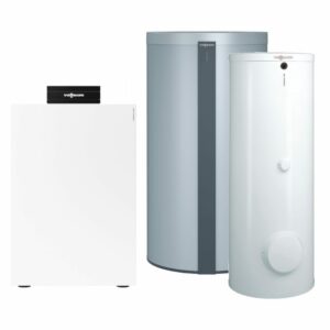 Viessmann Paket mit Sole/Wasser Wärmepumpe Vitocal 200-G BWC 201.B und Pufferspeicher 400 Liter