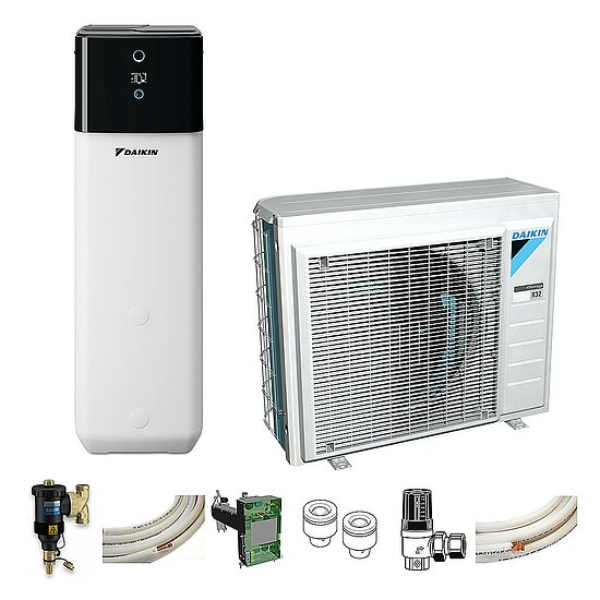 dk26112.jpg DAIKIN Altherma Paket 3 R ECH2O, Baugröße 6, mit integ. 300 l Wärmespeicher H/C