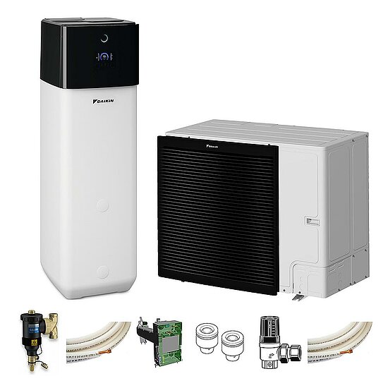 dk26160.jpg DAIKIN Altherma Paket 3 R ECH2O, Baugröße 16, mit integ. 300 l Wärmespeicher H/C